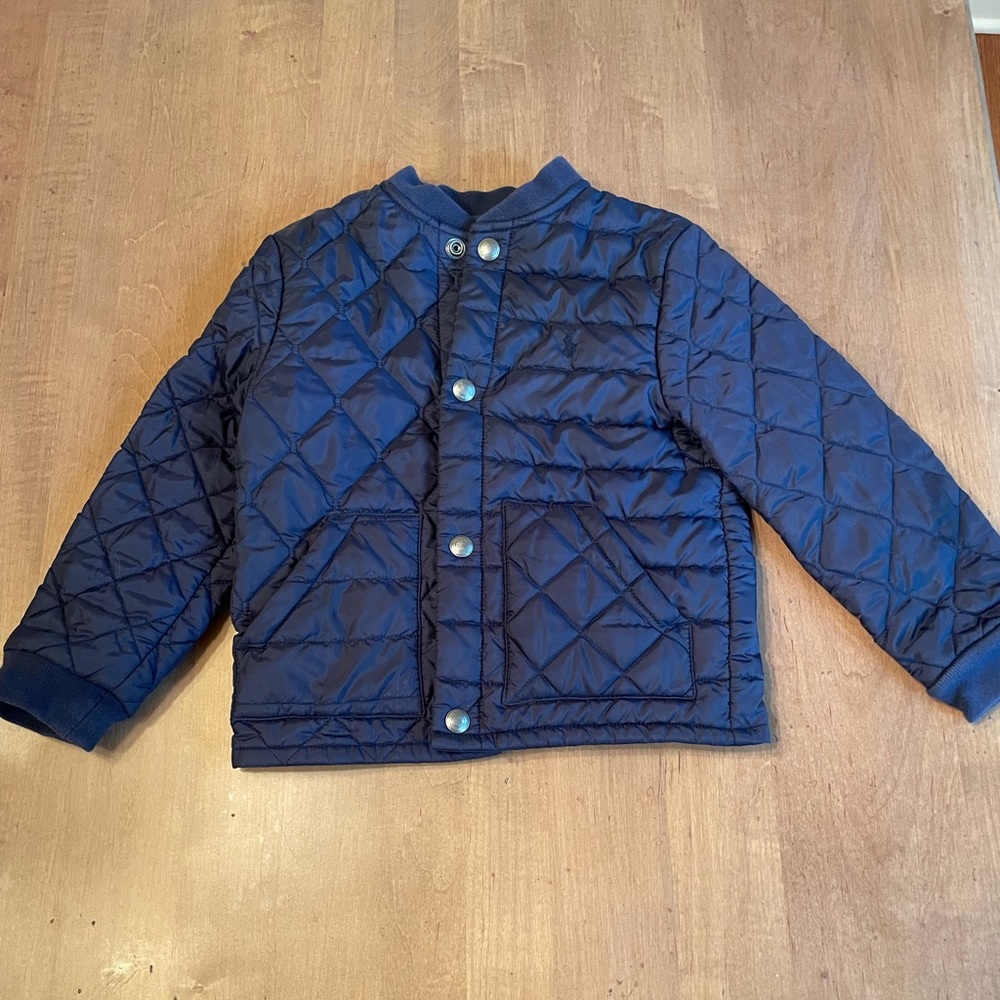 Ralph Lauren Boys Navy Quilted Jacket